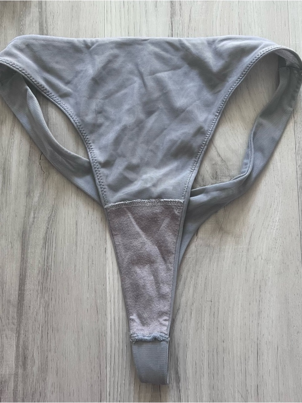 Vintage Victoria’s Secret grey mesh sequinned bra 36C thong L NWOT deadstock y2k - Picture 11 of 17